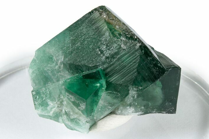 Fluorescent Green Fluorite Twins - Diana Maria Mine, England #337506